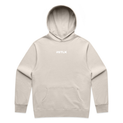 White #STLK logo Hoodie