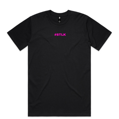 Pink #STLK logo (Classic tee - Slick fit)