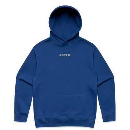 Silver #STLK logo hoodie