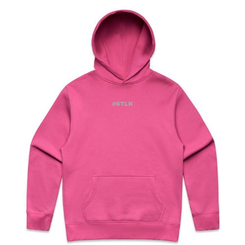 Silver #STLK logo hoodie