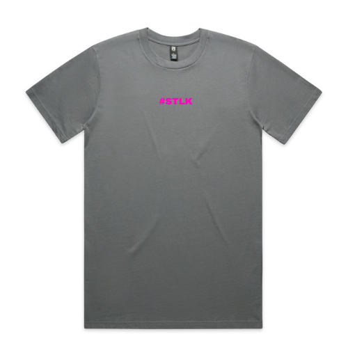 Pink #STLK logo (Classic tee - Slick fit)