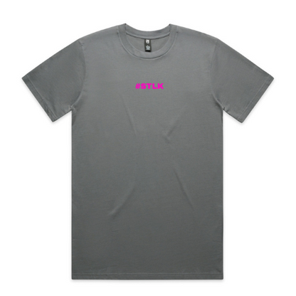 Pink #STLK logo (Classic tee - Slick fit)