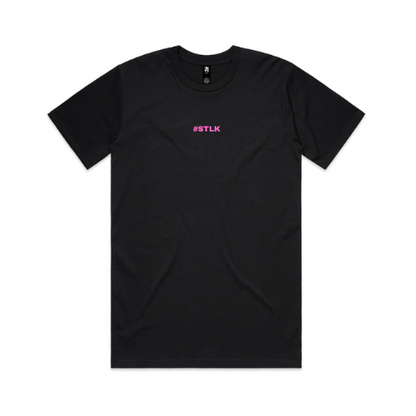 Pink #STLK logo (Classic tee - Slick fit)
