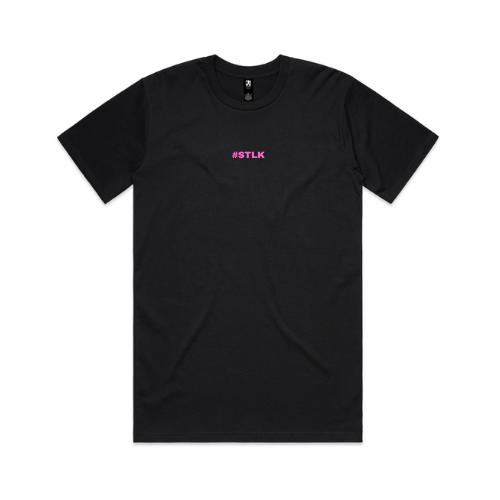 Pink #STLK logo (Classic tee - Slick fit)