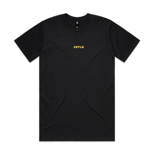 Yellow #STLK logo (Classic tee - Slick fit)